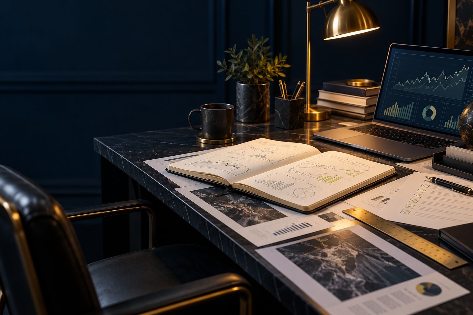 Annotated quantitative research notebook, validation documents, and market-study workspace